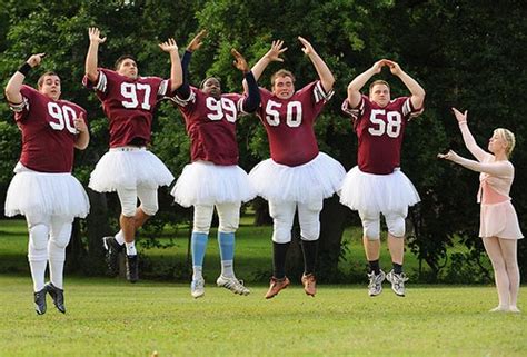 do football players do ballet